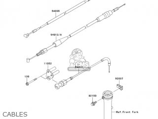 CABLES - KLX110-A3 KLX110 2004 USA CALIFORNIA CANADA