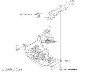 GUARD(S) - KLX110-A3 KLX110 2004 USA CALIFORNIA CANADA