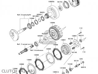 CLUTCH (A2-A4) - KLX110-A3 KLX110 2004 USA CALIFORNIA CANADA
