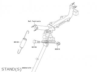 STAND(S) - KLX110-A3 KLX110 2004 USA CALIFORNIA CANADA