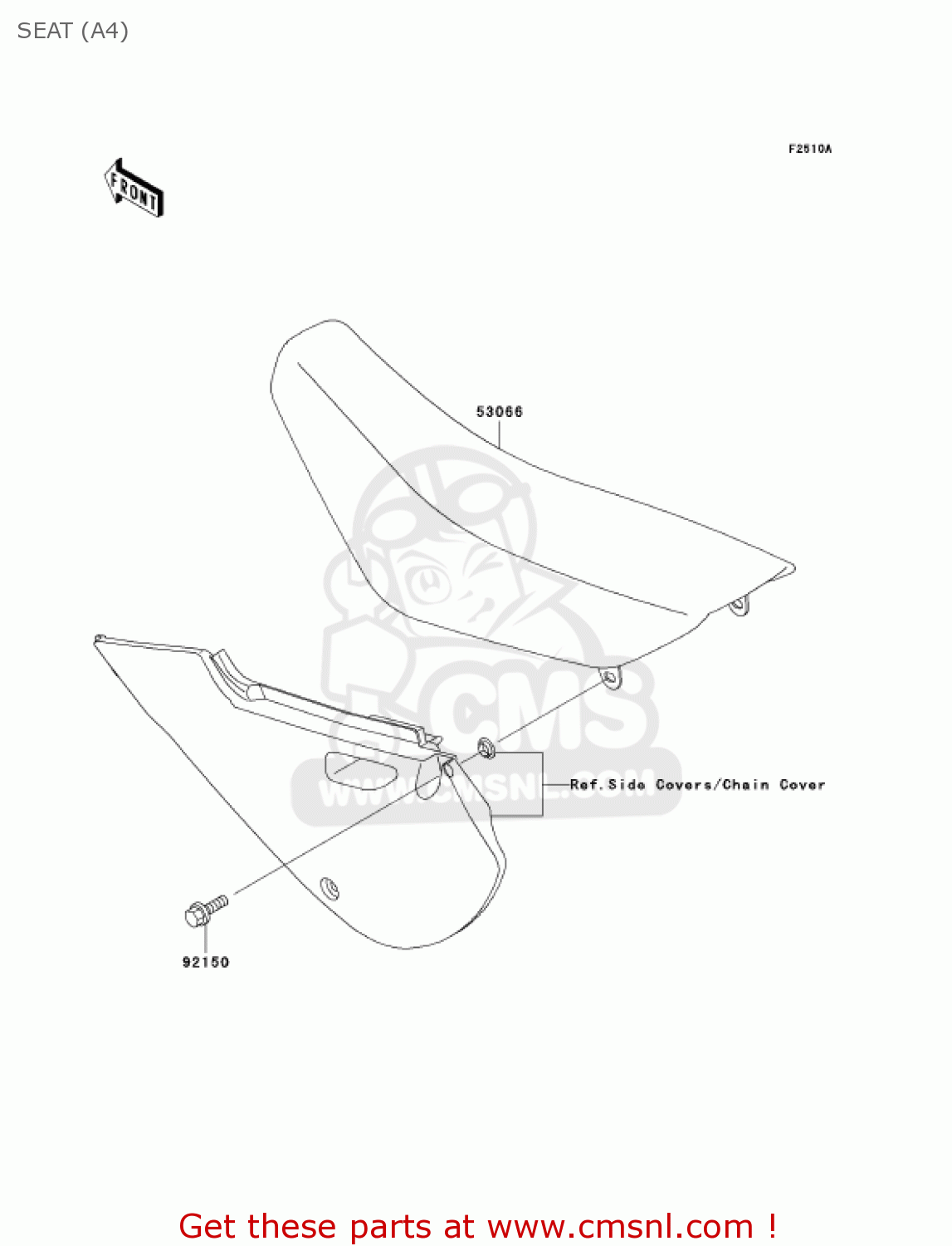 SEAT (A4) KLX110-A4 KLX110 2005 USA CALIFORNIA CANADA