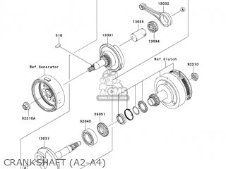 CRANKSHAFT (A2-A4) - KLX110-A4 KLX110 2005 USA CALIFORNIA CANADA