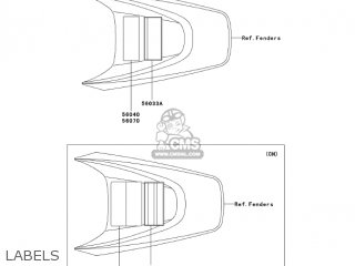 LABELS - KLX110-A4 KLX110 2005 USA CALIFORNIA CANADA