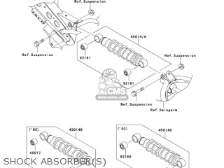 SHOCK ABSORBER(S) - KLX110-A4 KLX110 2005 USA CALIFORNIA CANADA