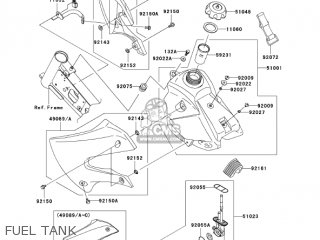 FUEL TANK - KLX110-A4 KLX110 2005 USA CALIFORNIA CANADA