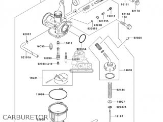 CARBURETOR - KLX110-A4 KLX110 2005 USA CALIFORNIA CANADA