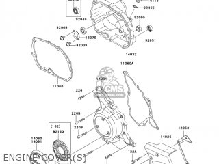 ENGINE COVER(S) - KLX110-A4 KLX110 2005 USA CALIFORNIA CANADA