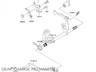 GEAR CHANGE MECHANISM - KLX110-A4 KLX110 2005 USA CALIFORNIA CANADA