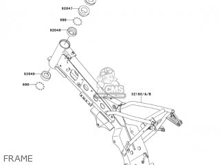 FRAME - KLX110-A4 KLX110 2005 USA CALIFORNIA CANADA