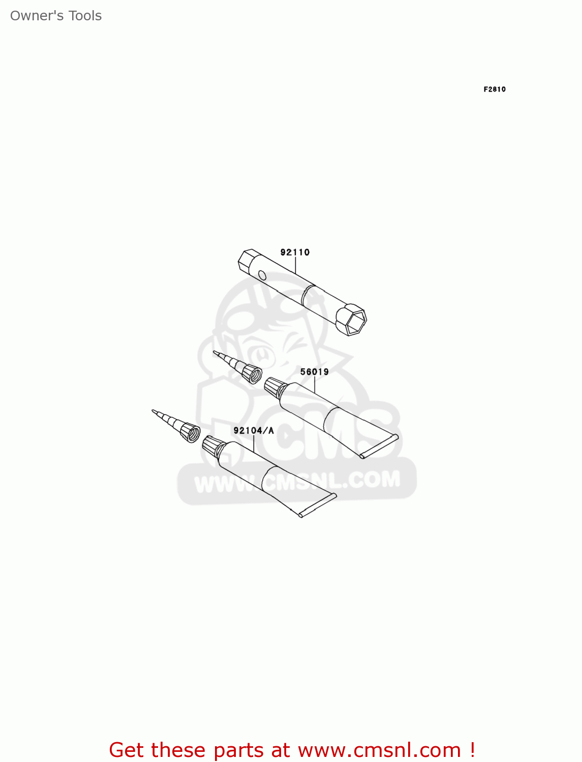 Kawasaki KLX110DEF KLX110L 2014 USA Owner's Tools buy original Owner