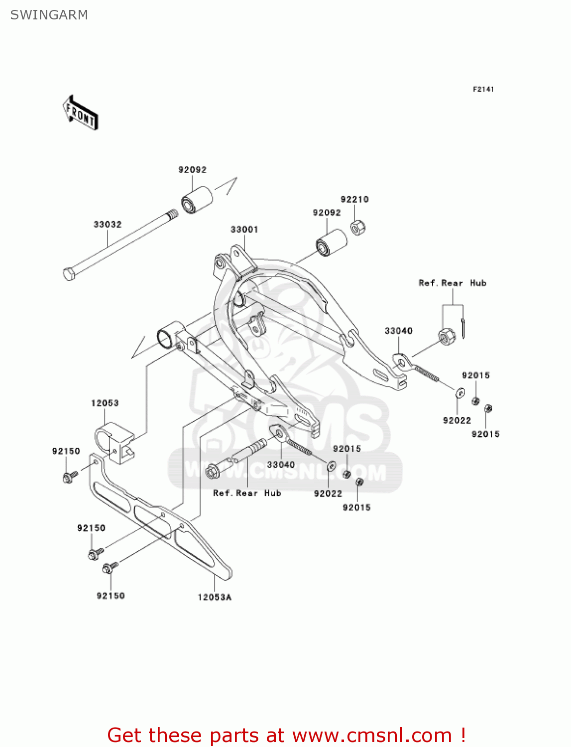 SWINGARM KLX110A6F KLX110 2006 USA CANADA