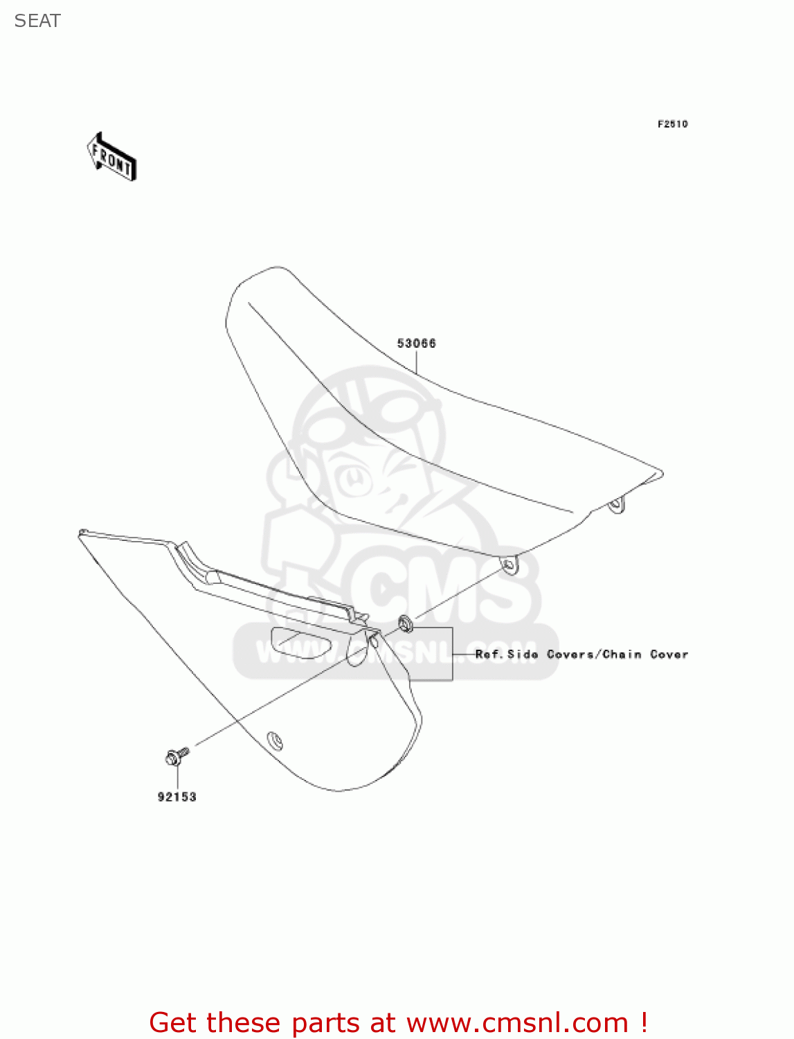 SEAT KLX110A6F KLX110 2006 USA CANADA