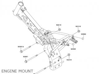ENGINE MOUNT - KLX110A6F KLX110 2006 USA CANADA