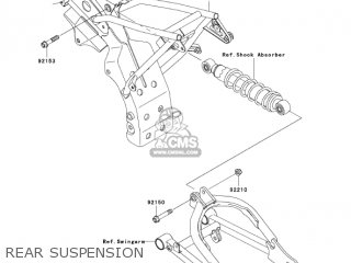 REAR SUSPENSION - KLX110A6F KLX110 2006 USA CANADA