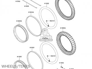 WHEELS/TIRES - KLX110A6F KLX110 2006 USA CANADA