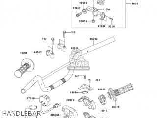HANDLEBAR - KLX110A6F KLX110 2006 USA CANADA