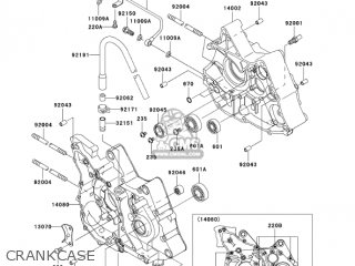 CRANKCASE - KLX110A6F KLX110 2006 USA CANADA