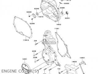 ENGINE COVER(S) - KLX110A6F KLX110 2006 USA CANADA