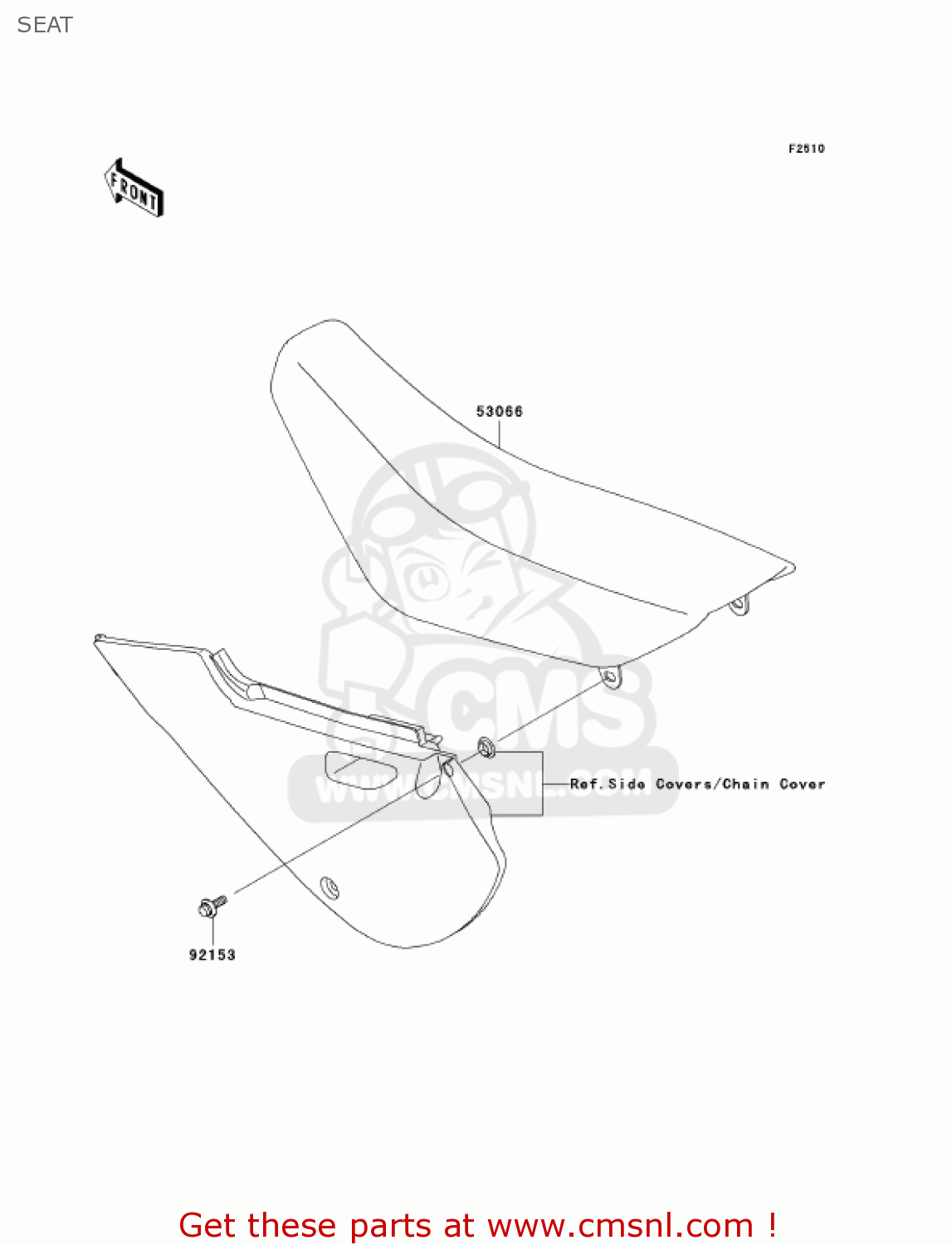SEAT KLX110A7F KLX110 2007 USA CANADA