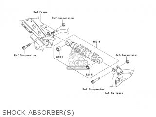 SHOCK ABSORBER(S) - KLX110A7F KLX110 2007 USA CANADA