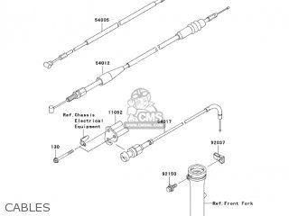 CABLES - KLX110A7F KLX110 2007 USA CANADA