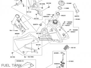 FUEL TANK - KLX110A7F KLX110 2007 USA CANADA