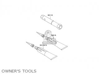 OWNER'S TOOLS - KLX110A7F KLX110 2007 USA CANADA