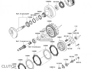 CLUTCH - KLX110A7F KLX110 2007 USA CANADA