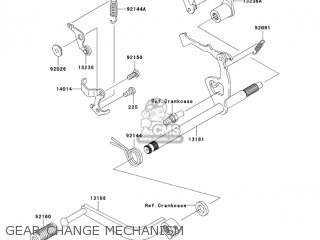 GEAR CHANGE MECHANISM - KLX110A7F KLX110 2007 USA CANADA