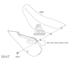 SEAT - KLX110A7F KLX110 2007 USA CANADA