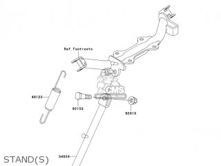 STAND(S) - KLX110A7F KLX110 2007 USA CANADA