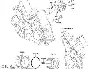 OIL PUMP - KLX110A7F KLX110 2007 USA CANADA