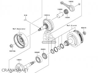 CRANKSHAFT - KLX110A7F KLX110 2007 USA CANADA