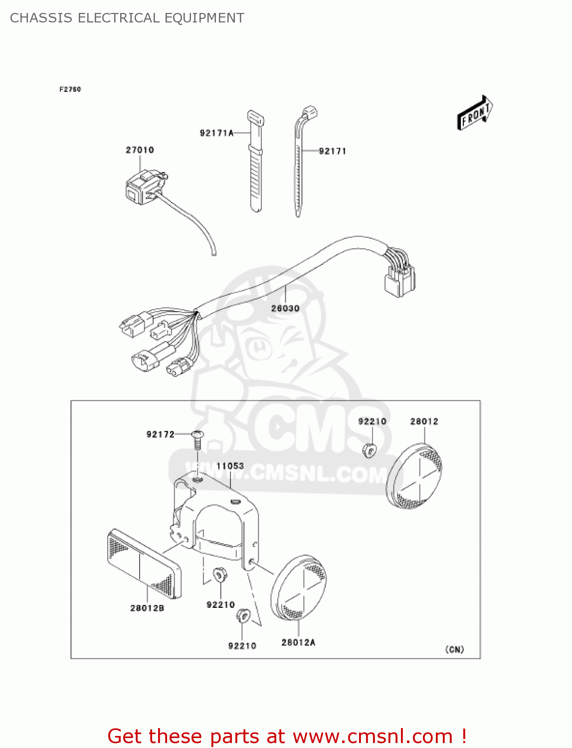 CHASSIS ELECTRICAL EQUIPMENT KLX125-A1 KLX125 2003 USA CANADA