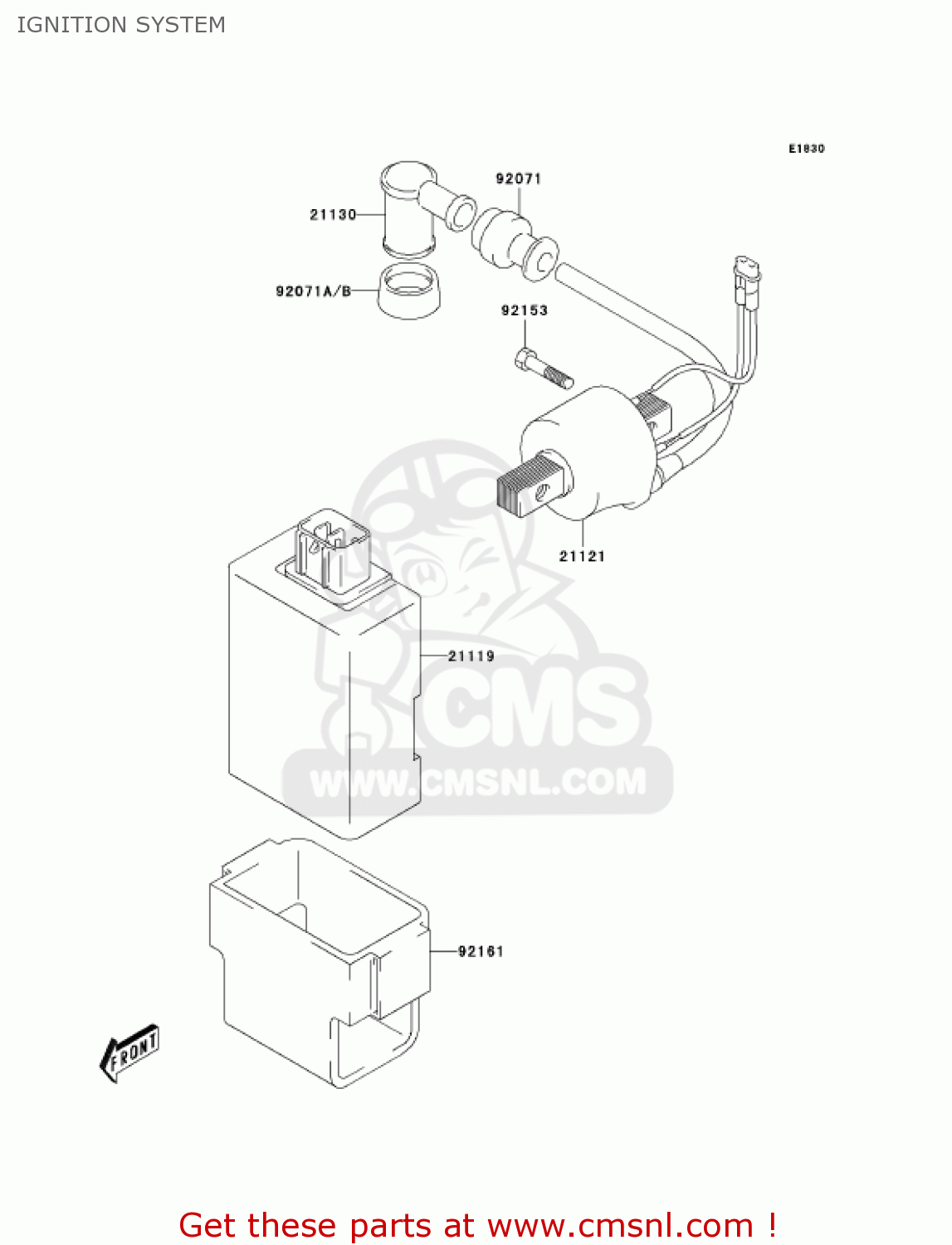 IGNITION SYSTEM KLX125-A1 KLX125 2003 USA CANADA