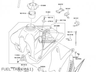 FUEL TANK (A1) - KLX125-A1 KLX125 2003 USA CANADA