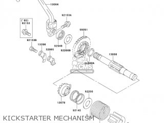 KICKSTARTER MECHANISM - KLX125-A1 KLX125 2003 USA CANADA