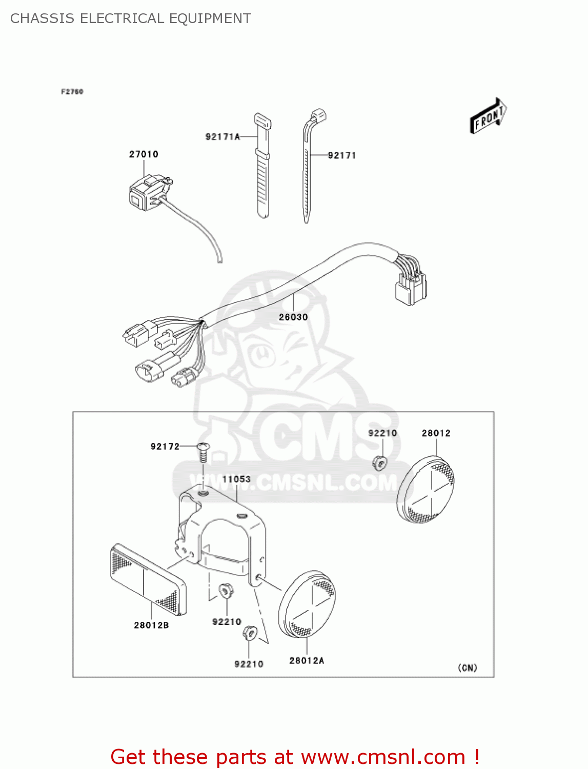 CHASSIS ELECTRICAL EQUIPMENT KLX125-A2 KLX125 2004 USA CANADA