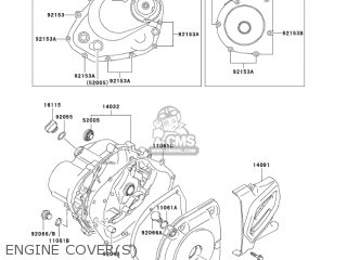 ENGINE COVER(S) - KLX125-A3 KLX125 2005 USA CANADA