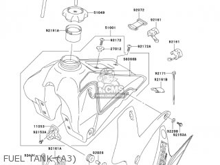 FUEL TANK (A3) - KLX125-A3 KLX125 2005 USA CANADA