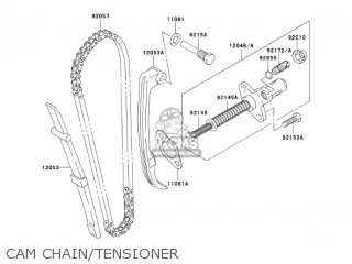 CAM CHAIN/TENSIONER - KLX125-A3 KLX125 2005 USA CANADA