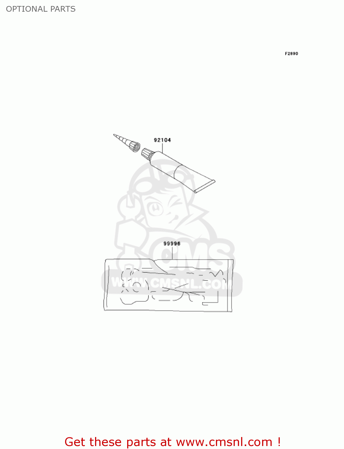 OPTIONAL PARTS KLX125-B1 KLX125L 2003 USA CANADA