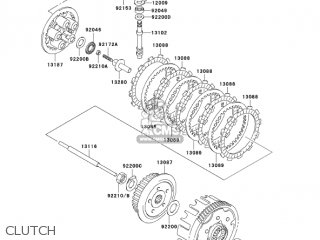 CLUTCH - KLX125-B1 KLX125L 2003 USA CANADA