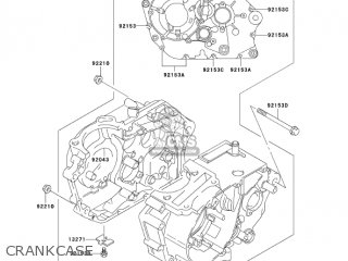 CRANKCASE - KLX125-B1 KLX125L 2003 USA CANADA