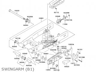 SWINGARM (B1) - KLX125-B1 KLX125L 2003 USA CANADA