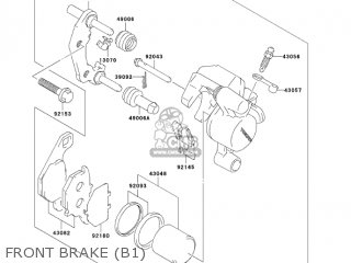 FRONT BRAKE (B1) - KLX125-B1 KLX125L 2003 USA CANADA