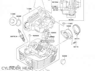CYLINDER HEAD - KLX125-B1 KLX125L 2003 USA CANADA