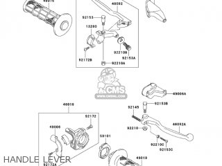 HANDLE LEVER - KLX125-B3 KLX125L 2005 USA CANADA