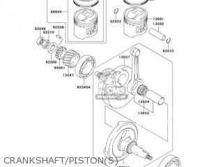 CRANKSHAFT/PISTON(S) - KLX125-B3 KLX125L 2005 USA CANADA