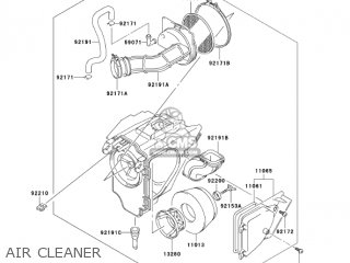 AIR CLEANER - KLX125-B3 KLX125L 2005 USA CANADA